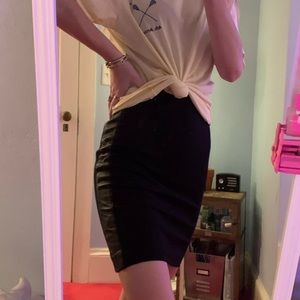 Robert Rodriguez black pencil skirt